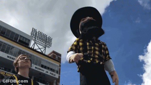Mascot At Murphy Jr. Field GIF
