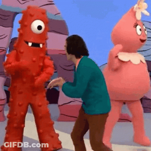 Mascot Bill Hader Dance GIF