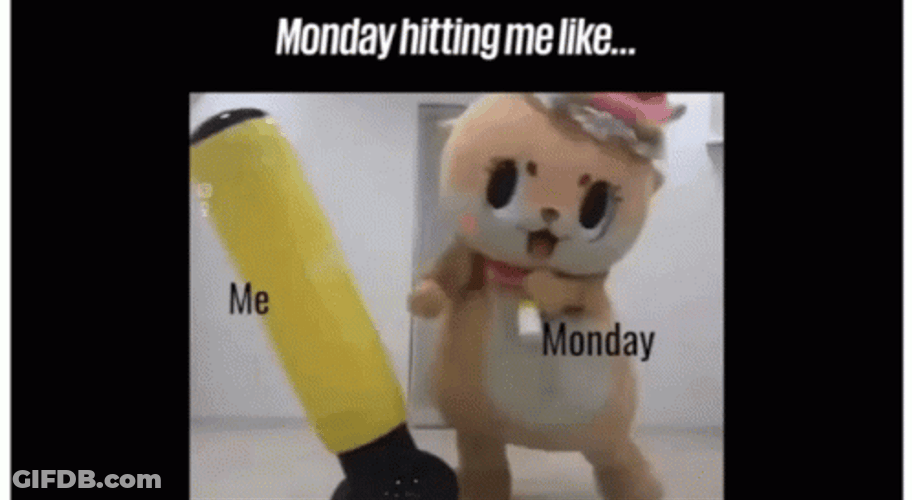 Mascot Crazy Monday GIF