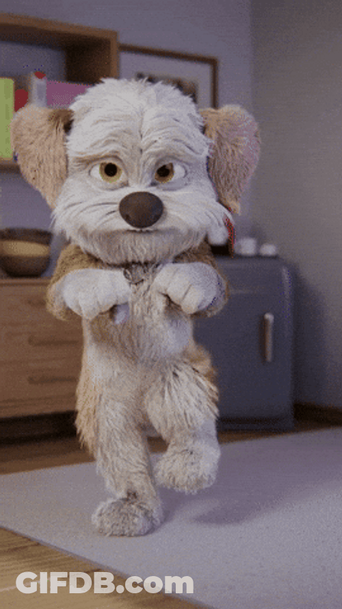 Mascot Dog Dancing Running Man GIF