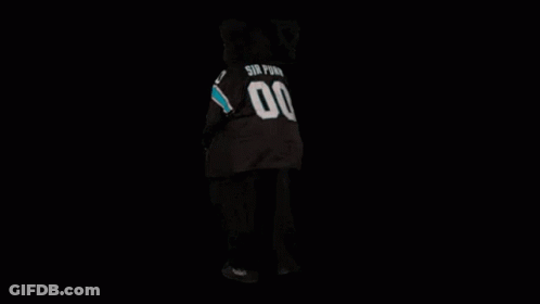 Mascot In Black Jersey Number 00 GIF