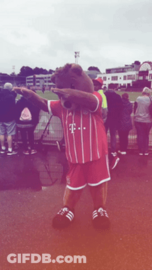 Mascot In Game Doing Dap GIF