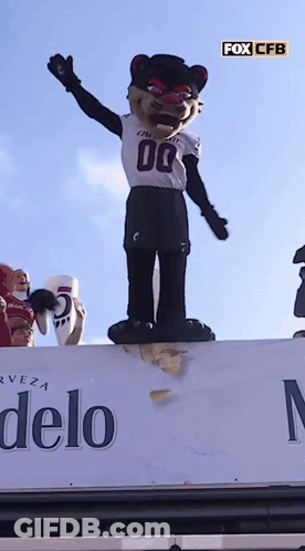 Mascot In Jersey With Number 00 GIF