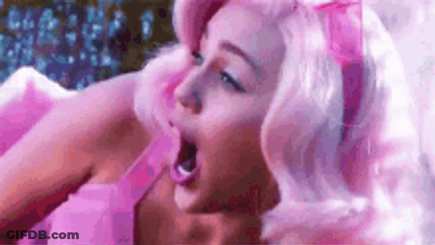 Mascot Spanking Miley Cyrus GIF