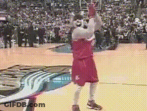 Mascot Standing On Basketball Court GIF