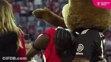 Mascot Wearing Allianz Jersey GIF
