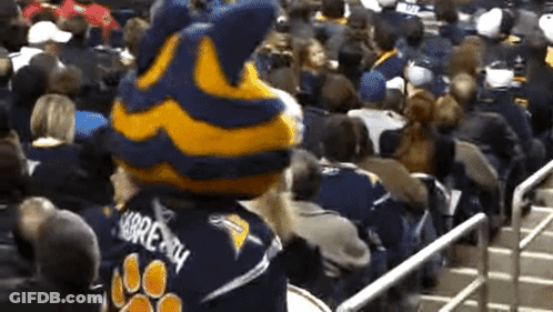 Mascot Wearing Bretty Jersey GIF