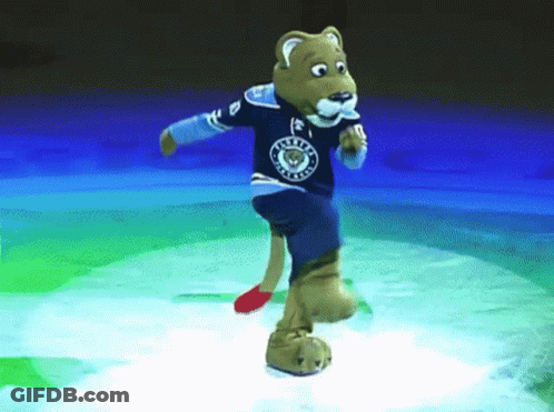 Mascot Wearing Flyers Jersey GIF