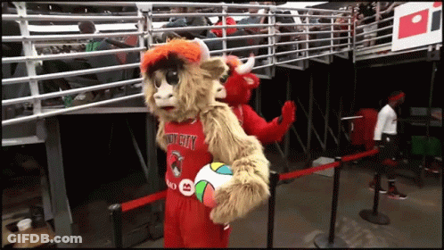 Mascot Wearing Fort Smith Jersey GIF