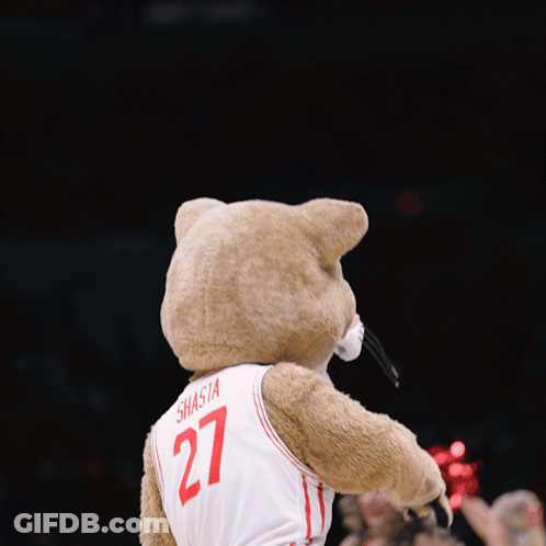 Mascot Wearing Jersey Number 3 GIF