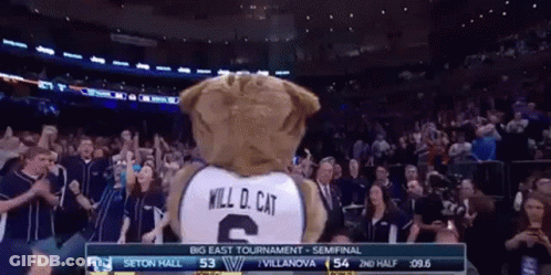 Mascot Wearing Number 6 Jersey GIF