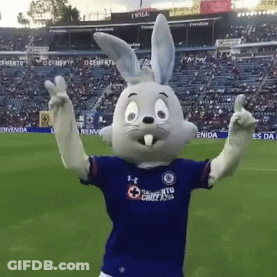 Mascot Wearing Toronto Cruz Azul Shirt GIF
