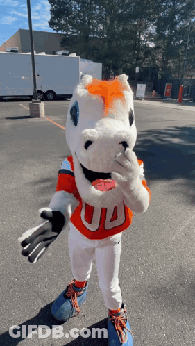 Mascot Wearing UA Jersey GIF