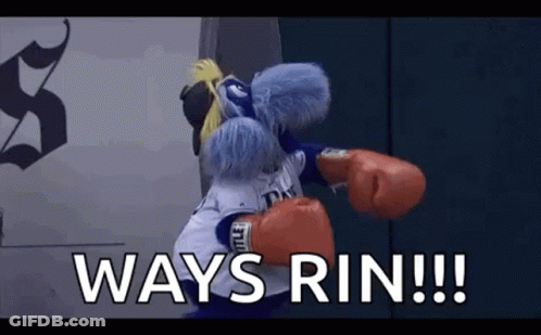 Mascot With Boxing Gloves Says Ways Rin! GIF