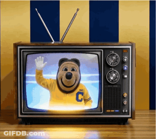 Mascot With Letter C On Shirt GIF