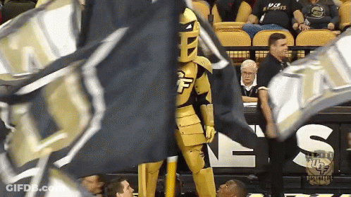 Mascot With Letter F GIF