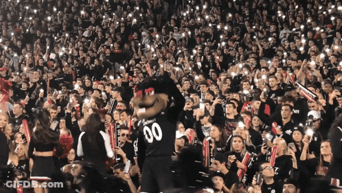 Mascot With Number 00 GIF
