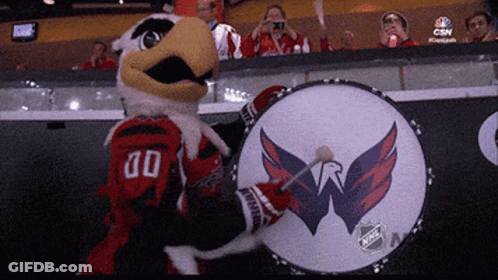 Mascot With Number 00 On Jersey GIF