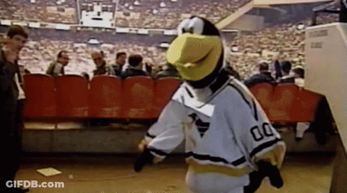 Mascot With Number 00 On Shirt GIF