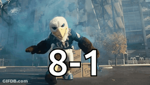 Mascot With Number 8-1 On Chest GIF