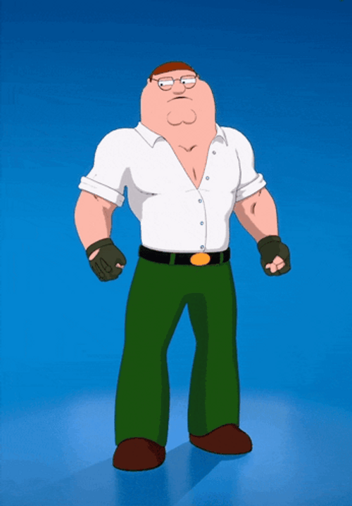 Masculine Fortnite Peter Griffin Dancing GIF