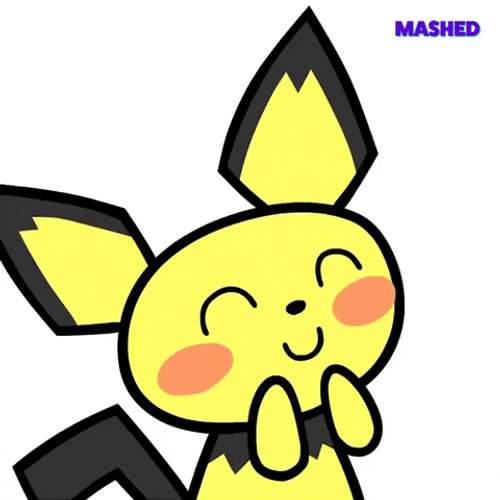 Mashed Pichu Smiling GIF