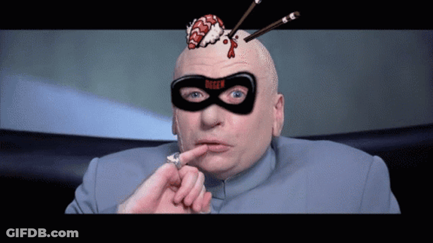 Mask Dr Evil One Million Dollars Tetos GIF