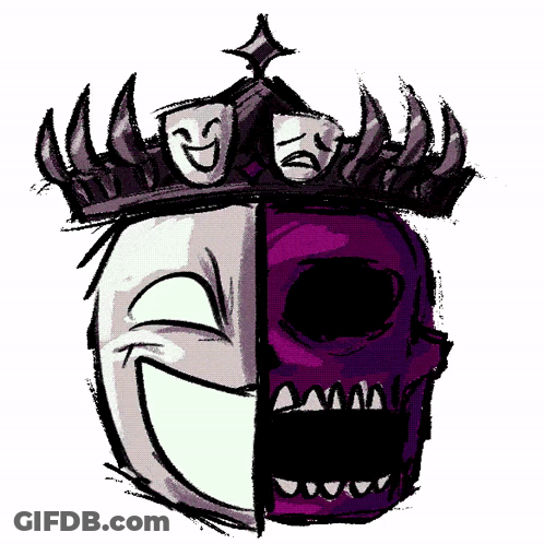 Mask With Crown Drawing GIF