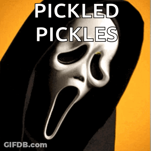 Mask With Pickled Pickles GIF