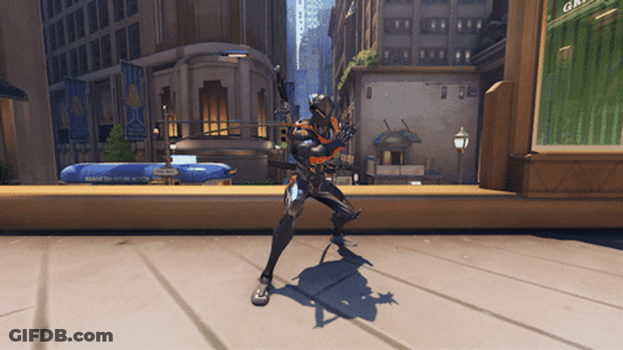 Masked Hero Shows Blade Skills GIF