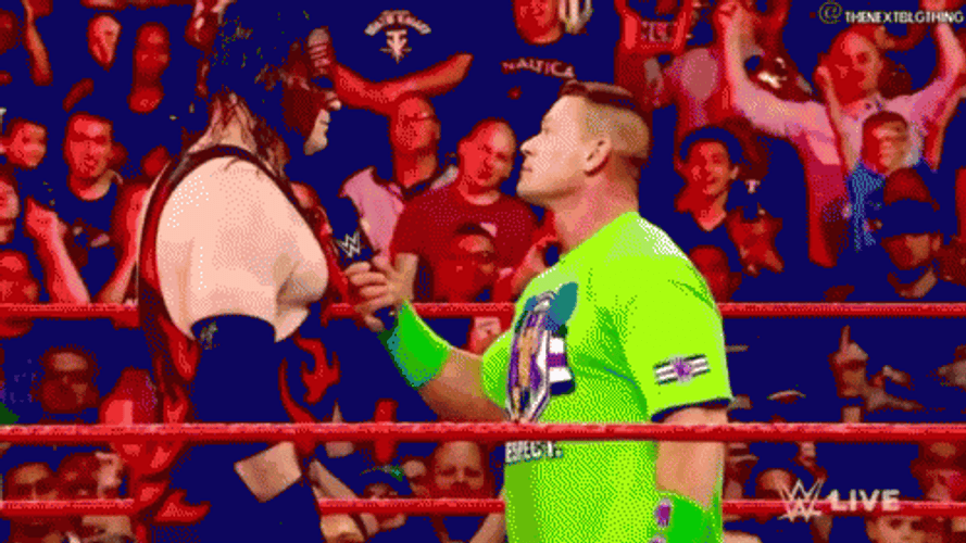 Masked Kane Chokeslam John Cena GIF