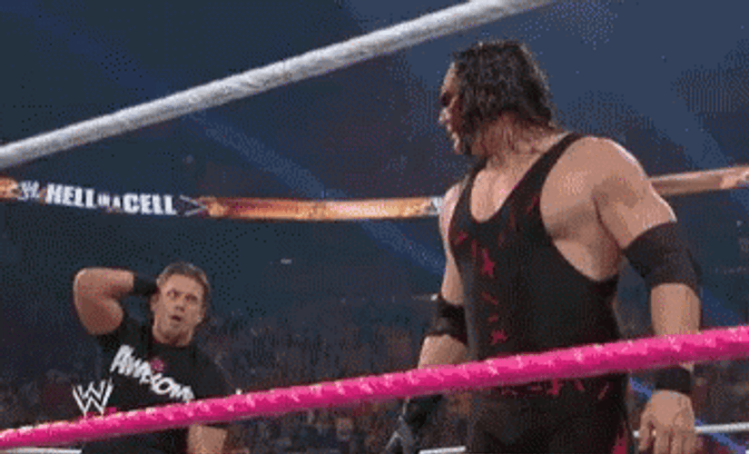 Masked Kane Chokeslam The Miz GIF