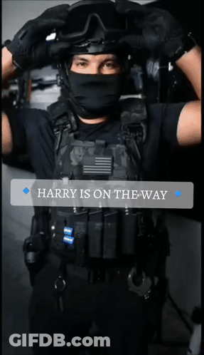 Masked Man Helmet Harry Is On The Way GIF