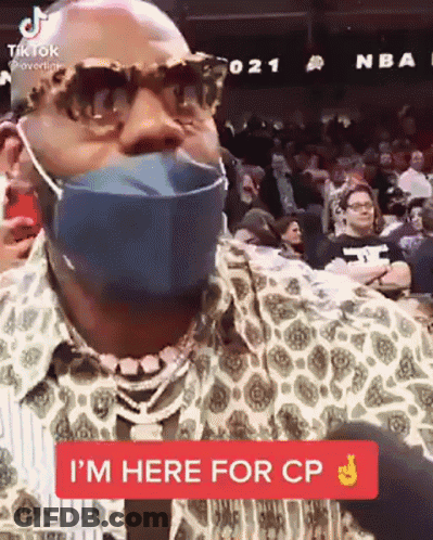 Masked Man Sunglasses Says I'm Here For CP GIF