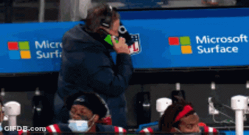 Masked Man Talking Into Microphone Microsoft Surface Ad GIF