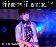 Masked Man With Headphones This Is Me Btw GIF