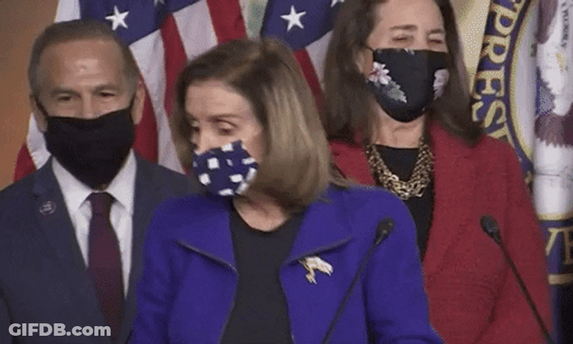 Masked Nancy Pelosi GIF