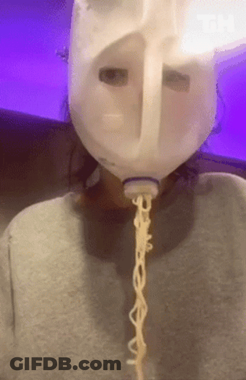 Masked Noodle Man GIF
