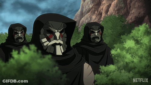 Masked People In Netflix Ad GIF