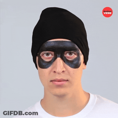 Masked Robber Eyebrow Twitch GIF