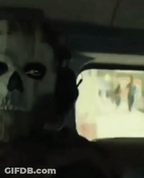 Masked Skull Faced Guy Meme GIF