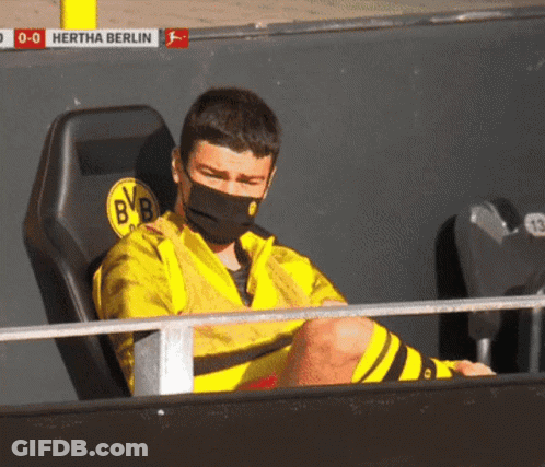Masked Soccer Player Hertha Berlin Vs Borussia Dortmund GIF