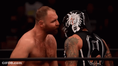 Masked Wrestler With Number 10 On Back GIF