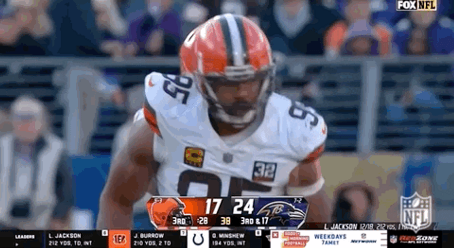 Mason Rudolph Myles Garrett Game Day Highlight GIF