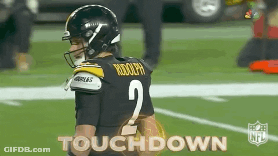 Mason Rudolph Myles Garrett Nfl Touchdown GIF