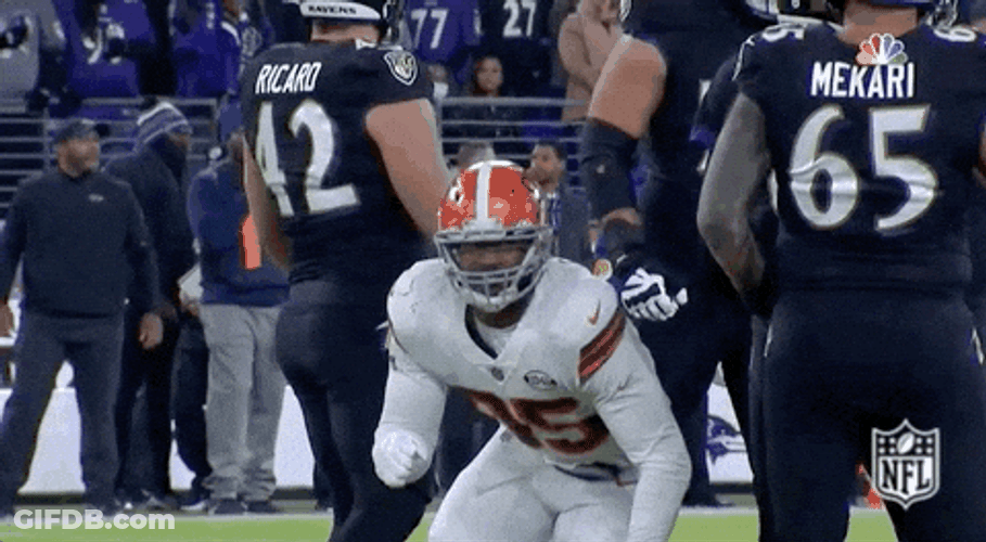 Mason Rudolph Myles Garrett Punch On The Air GIF