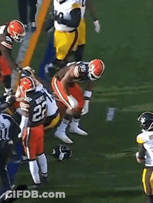 Mason Rudolph Myles Garrett Ready To Play GIF