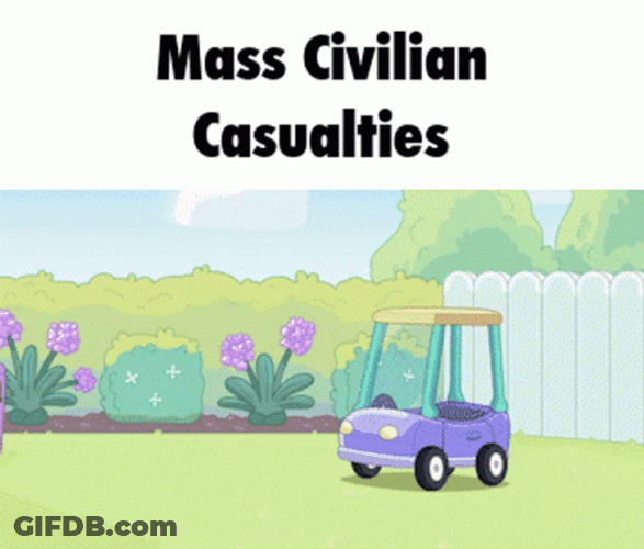 Mass Civilian Car Crash Meme GIF