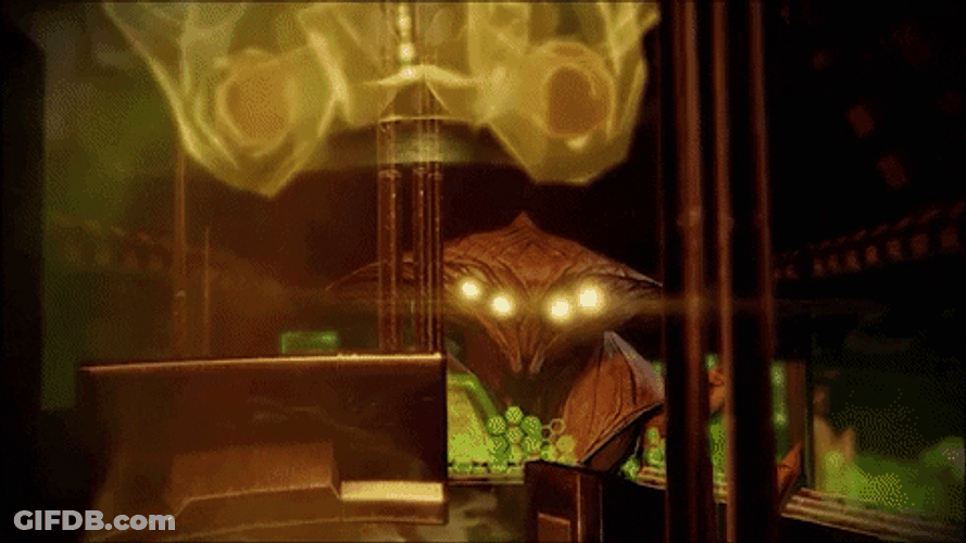 Mass Effect 3 Alien Assuming Control GIF