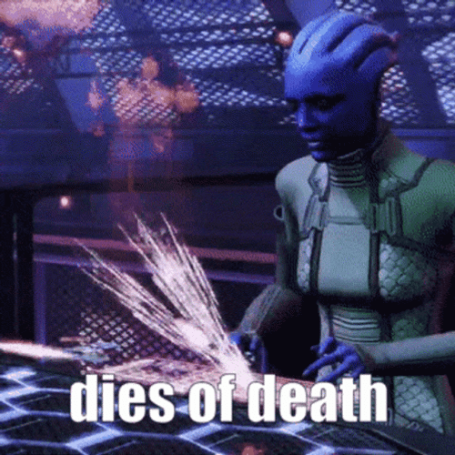 Mass Effect 3 Asari Dies GIF